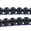 Sort onyx, glat, rund, 8mm, streng